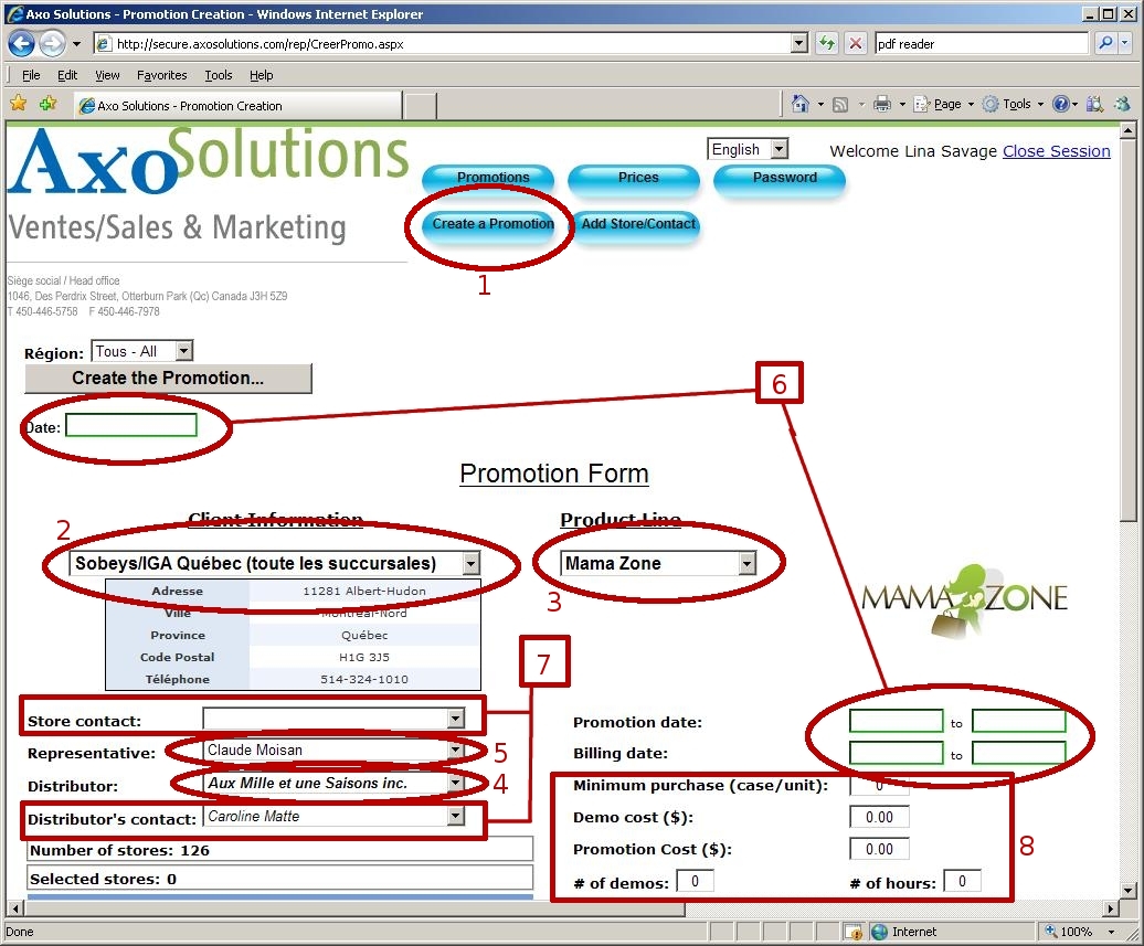 Create Promotion screen1